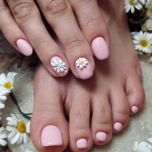 Tropical sunset nail designs