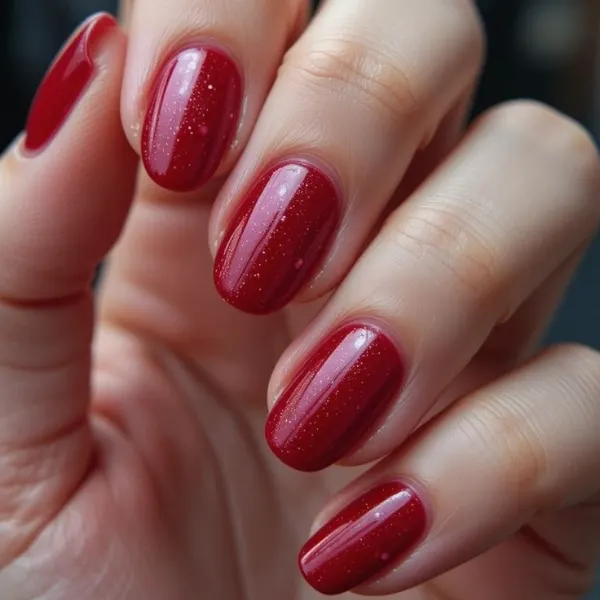 velvet oval nails Design