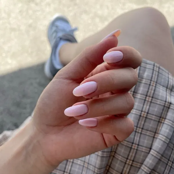 Milky Rose Bella Nails Design