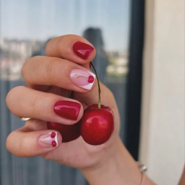 Cherry Pop Nails Design