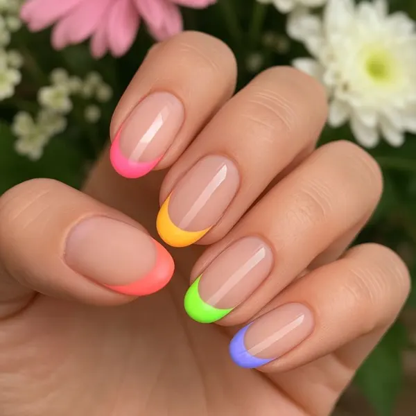 Neon Mirage Bella Nails Design
