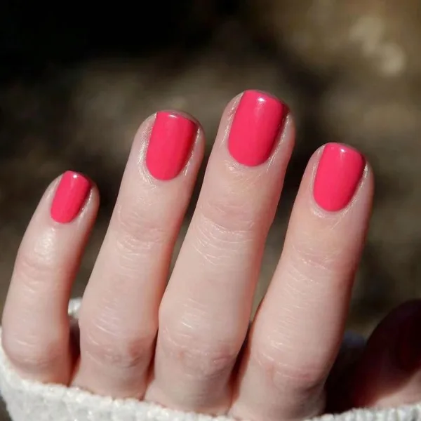 Strawberry Sorbet Nail Design