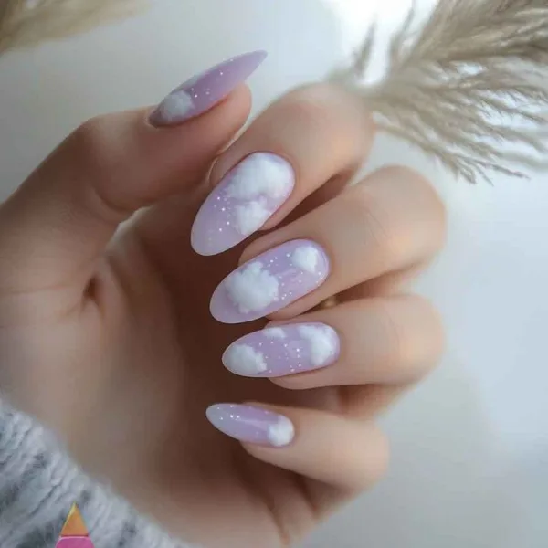 Pink Galaxy Nail Design