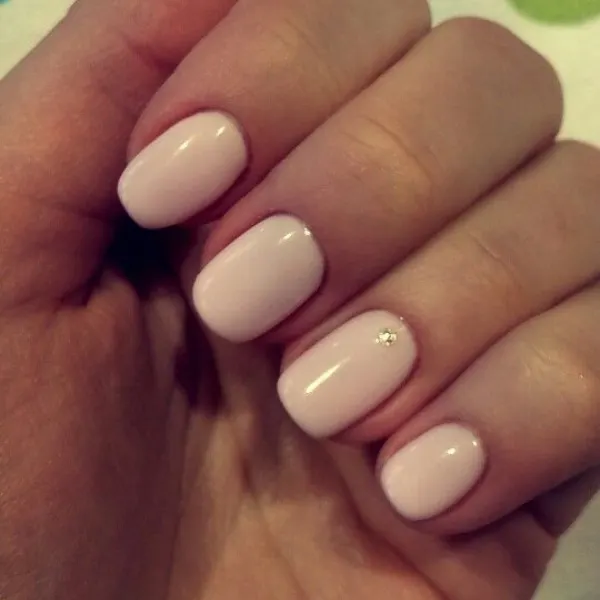 Marshmallow Bloom Nail Design
