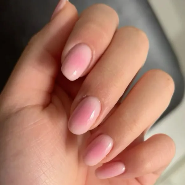 Blushing Aura Nail Design