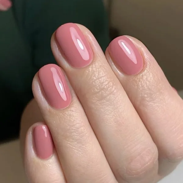 Rosy Ice Nail Design
