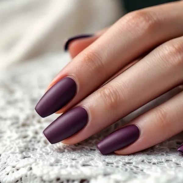 Mystic Plum Nail Design