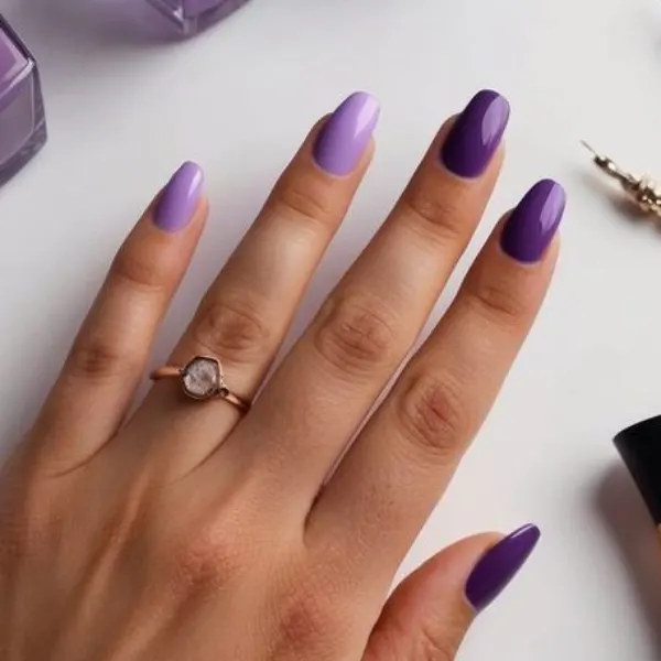 Serene Syrup Purple Nail Design