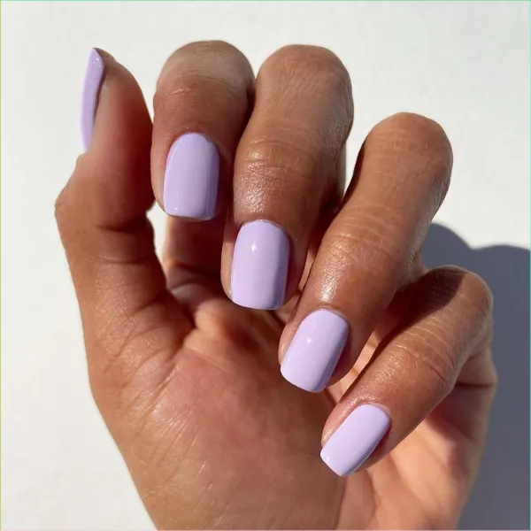 Lilac Linen Purple Nail Design