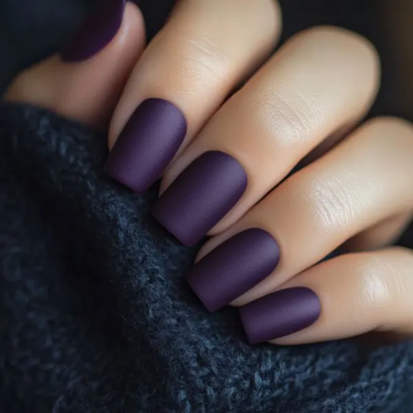 Witching Hour Purple Nail Design