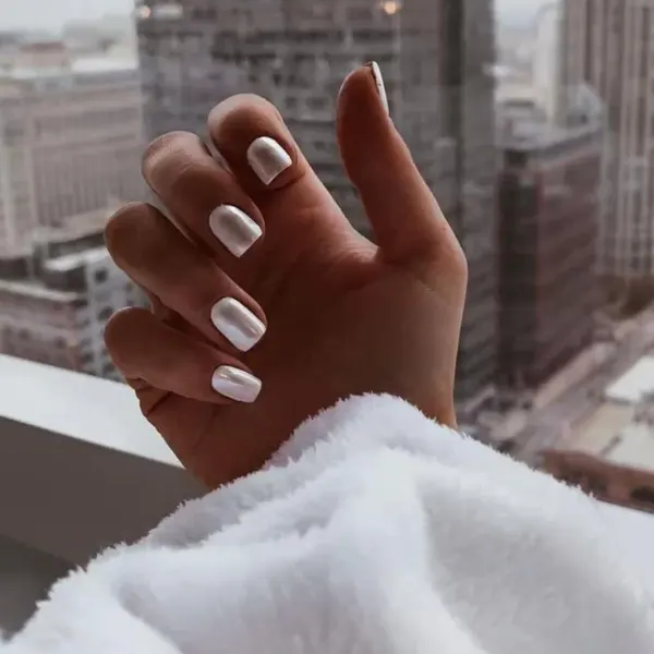 Snow Dust Nails Design