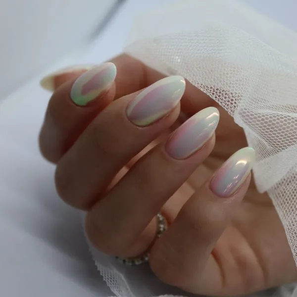 Polar Glow Nail Design