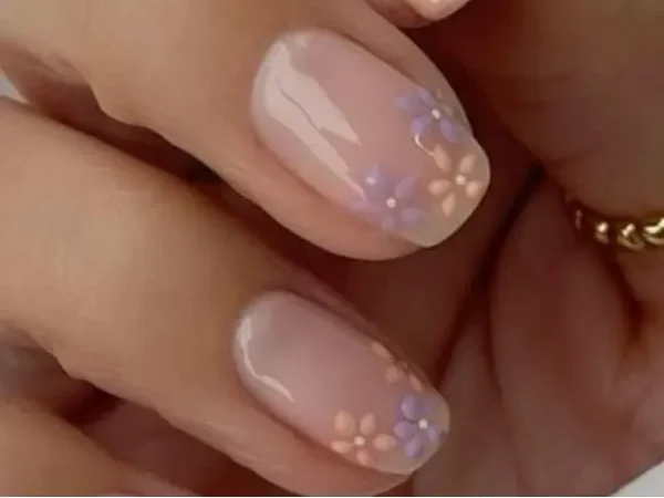 Delicate Pastel Floral Tips