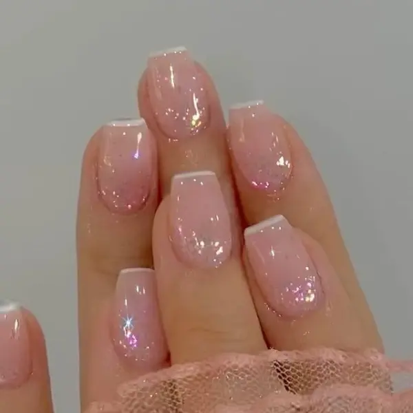 Sparkle Magic French Tips