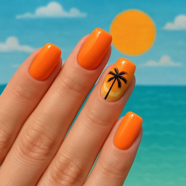 Tropical Summer Nails Design