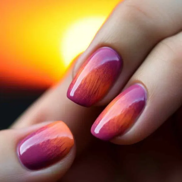 Sunbeam Sparkle Nails Design