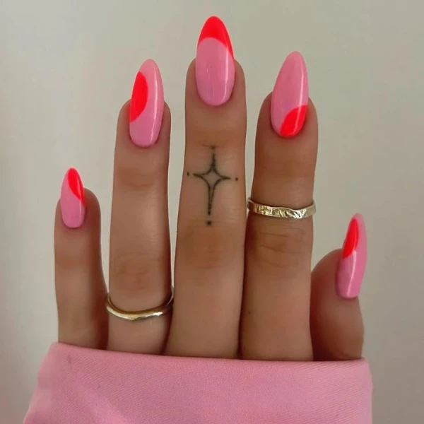 Electric Bloom Modern Nails Design