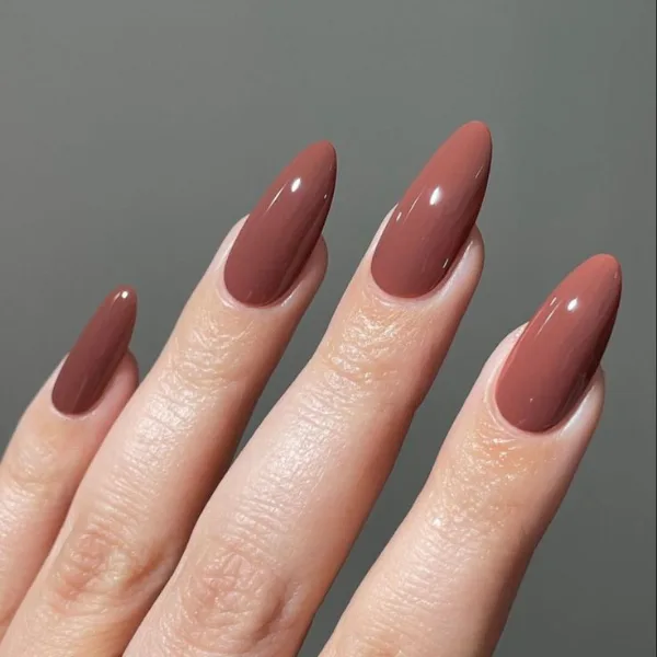 Mocha Glaze Modern Nails Design